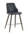 Стул полубарный Коналл экокожа антрацит. Фото №1