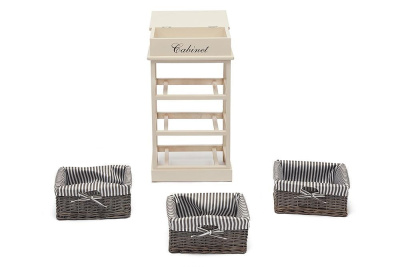 Тумба Ouverture 3 4336 с 3-я корзинами и ящиком. Фото №3