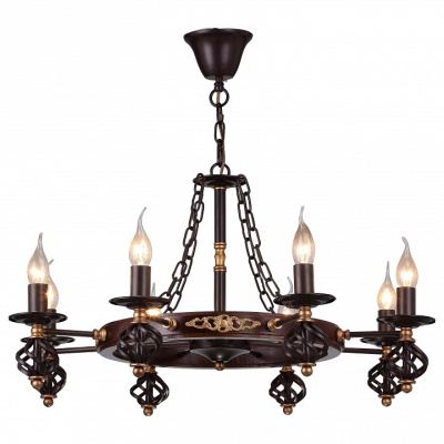 Подвесная люстра Arte Lamp Cartwheel A4550LM-8CK фото Подвесная люстра Arte Lamp Cartwheel A4550LM-8CK. Фото №2