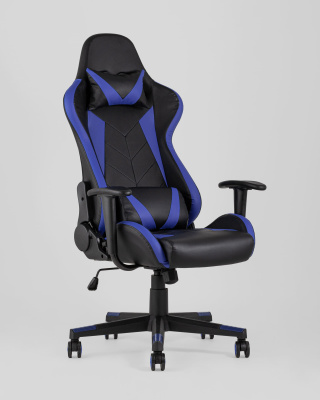 Кресло игровое TopChairs Gallardo синее фото Кресло игровое TopChairs Gallardo синее. Фото №3