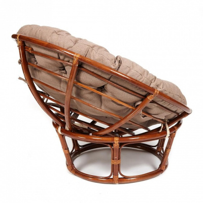 Кресло PAPASAN  23/01 W /с подушкой/ Pecan (орех), экошерсть Коричневый, 1811-5 фото Кресло PAPASAN  23/01 W /с подушкой/ Pecan (орех), экошерсть Коричневый, 1811-5. Фото №2