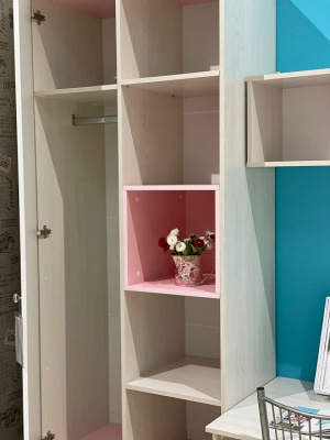 Шкаф комбинированный Малибу,белый. Фото №4