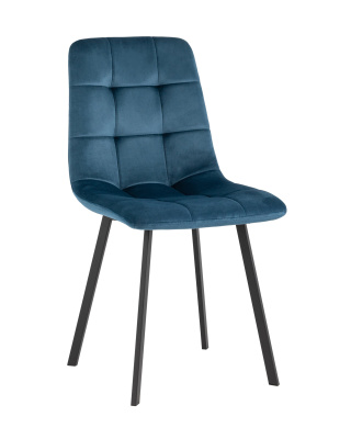 Стул Chilly велюр сине-зеленый. Фото