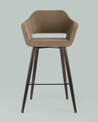 Стул барный Саймон велюр капучино. Фото №5