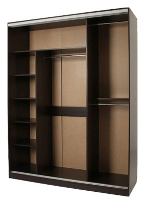 Бассо 5-600* (полки слева) венге. Фото