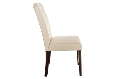 Стул деревянный Menson dark walnut  / fabric cream фото Стул деревянный Menson dark walnut  / fabric cream. Фото