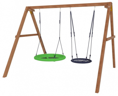 Качели детские Р911-22, коричневый. Фото