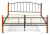 Кровать AT-915 Wood slat base дерево гевея/металл, 160*200 см (Queen bed), красный дуб/черный. Фото №2