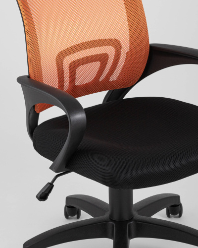 Кресло офисное TopChairs Simple оранжевое. Фото №9