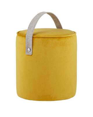 Пуф Джерри велюр оранжевый. Фото