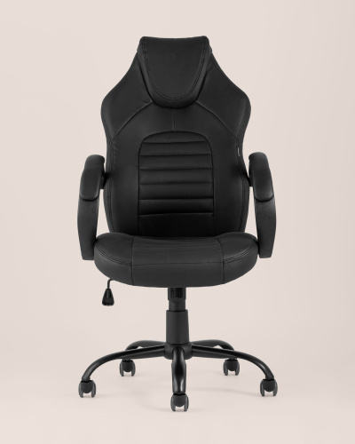 Кресло игровое TopChairs Racer Midi черное. Фото №5