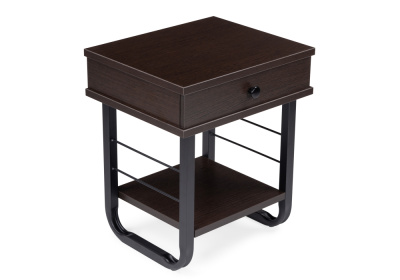 Тумба прикроватная Малгома черная / венге. Фото №4