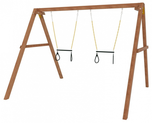 Качели детские Р911-31, коричневый. Фото №3