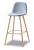 Барный стул 350B голубой/дерево. Фото №2