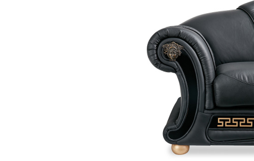 Диван Versace 3-х местный черный. Фото №11