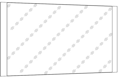 Зеркало НМ 011.91 Дуб Бунратти. Фото