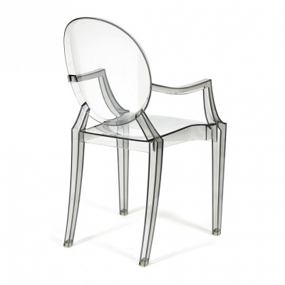 Кресло Secret De Maison MEDALION  (mod. 922) пластик, 56,5*53,2*92,5см, серый (поставляется по 4 шт). Фото №2