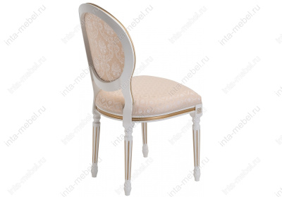 Стул деревянный Данте молочный с золотой патиной фото Стул деревянный Данте молочный с золотой патиной. Фото №4