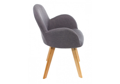 Стул деревянный Стул Asia wooden legs / grey fabric. Фото №4