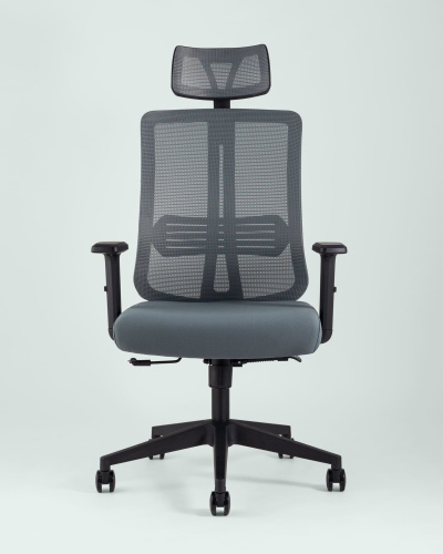 Кресло руководителя TopChairs Post серое. Фото №6