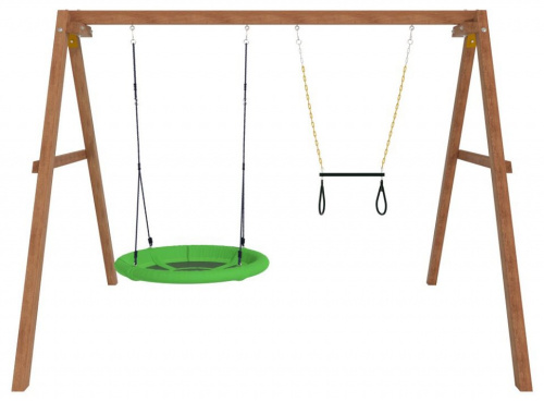 Качели детские Р911-26, коричневый. Фото №4