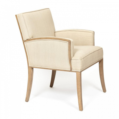 Кресло Secret de Maison DIADEMA ( mod. 20-01) красное дерево/ткань хлопок, 68*71*88 см, Античный дуб/ткань бежевая, ткань FP 028. Фото №2