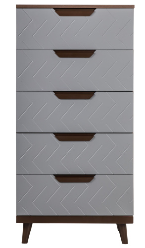 Комод с 5 ящиками Сканди Грей. Фото №4
