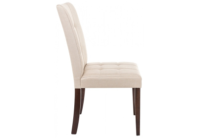Стул деревянный Madina dark walnut / fabric cream фото Стул деревянный Madina dark walnut / fabric cream. Фото