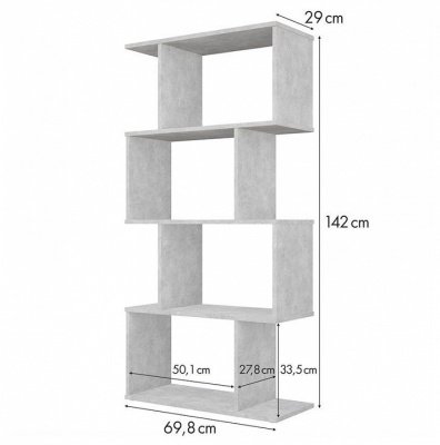 Стеллаж Polini Home Smart, серый фото Стеллаж Polini Home Smart, серый. Фото №5