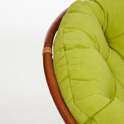 Кресло PAPASAN  23/01 W /с подушкой/ Pecan (орех), флок Олива, 23 фото Кресло PAPASAN  23/01 W /с подушкой/ Pecan (орех), флок Олива, 23. Фото №2