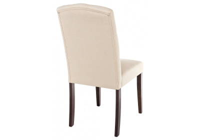 Стул деревянный Menson dark walnut  / fabric cream фото Стул деревянный Menson dark walnut  / fabric cream. Фото