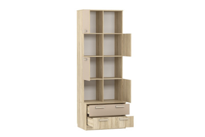 Акварель НМ 013.10 М Шкаф комбинированный Капучино/Дуб сонома, Дуб Сонома фото Акварель НМ 013.10 М Шкаф комбинированный Капучино/Дуб сонома, Дуб Сонома. Фото №2