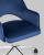 Кресло компьютерное Кларк велюр синий. Фото №9
