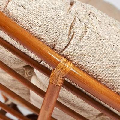 Кресло из ротанга Papasan 23/01 + Подушка Cognac фото Кресло из ротанга Papasan 23/01 + Подушка Cognac. Фото №3