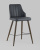 Стул полубарный Коналл экокожа антрацит. Фото №3