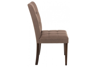 Стул деревянный Madina dark walnut / fabric brown фото Стул деревянный Madina dark walnut / fabric brown. Фото