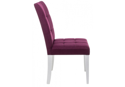 Стул деревянный Madina white / fabric purple фото Стул деревянный Madina white / fabric purple. Фото