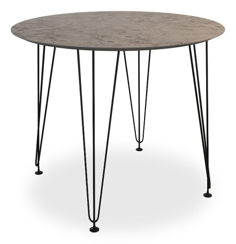 Антей 2 Стол (обеденный) камень темный/черный. Фото №1