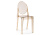 Пластиковый стул Victoria clear brown. Фото №1