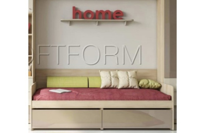 Полка навесная симметричная Силуэт. Фото